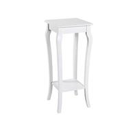 HAKU Möbel Table d'appoint Blanc, Bois Massif, MDF - Dim.: L 30 cm x H 71 cm x P 30 cm, Style: Coastal Furniture
