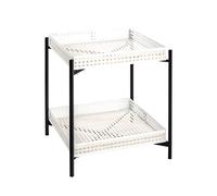 HAKU Möbel Table d'appoint écru, Noir, métal - Dim.: L 42 cm x H 50 cm x P 42 cm, Style: Art Deco