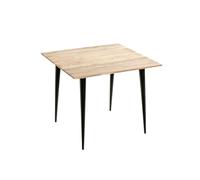 HAKU Table d'appoint en Bois Massif d'acacia, métal Noir, Table Basse - Dimensions : L 55 x H 46 x P 55 cm Style : Moderne