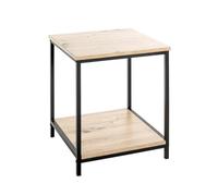 Haku Möbel Table d'appoint chêne, Noir, MDF, métal - Dim.: L 40 cm x H 50 cm x P 40 cm, Style: Modern