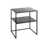 HAKU Table d'appoint en métal Noir, Petite Table Basse - Dimensions : L 50 x H 60 x P 40 cm Style : Moderne