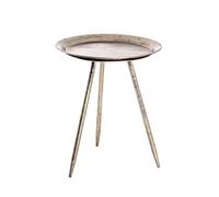 HAKU – Table d'appoint Bronze métal H 47 cm x Ø 38 cm Style moderne