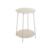 HAKU Table d'appoint Ronde en métal Gris Cachemire - Petite Table Basse Ronde - Dimensions : H 60 x Ø 45 cm Style : Moderne