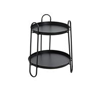 HAKU Table d'appoint – métal noir – H 50 cm x Ø 43 cm – style moderne