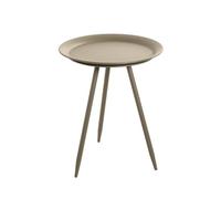 HAKU Table d'appoint Ronde en métal Vert, Petite Table Basse Ronde - Dimensions : H 47 x Ø 38 cm Style : Moderne