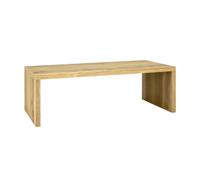 HAKU Table de canapé rectangulaire, Table d'appoint comme Petite Table Basse en Panneau alvéolaire plaqué chêne véritable Dimensions : L 120 × H 40 × P 60 cm, Style : Moderne