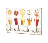 HAKU Tableau à clés Optique INOX, Motif, MDF, métal - Dim.: L 30 cm x H 21 cm x P 5 cm, Style: Modern