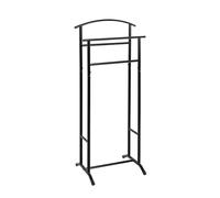 HAKU Möbel valet noir, tube d'acier - Dim: L 107 cm x H 36 cm x P 36 cm, Style: Modern