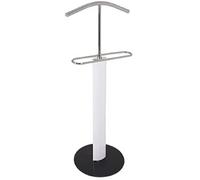 HAKU Valet de chambre en verre Valet de chambre noir et blanc Métal Verre de sécurité 8 mm - Dimensions : L 48 x H 116 x P 37 cm, Style : Moderne