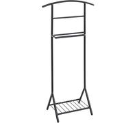 HAKU Valet de chambre métal noir avec rangement pour chaussures L45×H101×P26 cm Moderne