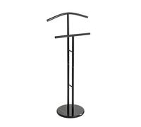 HAKU valet de nuit noir en métal, dimensions : L 48 x H 105 x P 30 cm, style traditionnel