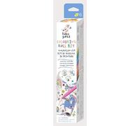 Haku Yoka 6303068 Kit de peinture à la cire avec rouleau de peinture licorne, 12 craies colorées avec modèle de coloriage auto-adhésif, pour enfants à partir de 3 ans