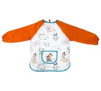 Haku Yoka Tablier d'artiste, thème animaux mignons, imperméable, facile à nettoyer, tablier pour garçons et filles, taille S, 3-5 ans