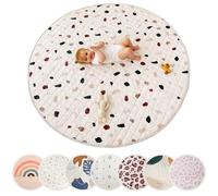 Hakuna Mat Lux Konfetti - 150 cm Tapis de jeu rond pour bébé et enfant