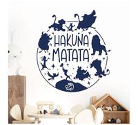 Hakuna Matata - Autocollant mural inspiré du Roi Lion de Disney [Grand] [Cobalt]