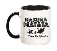 Hakuna Matata, Ça Veut Dire Pas De Soucis, Le Règne Animal Mug Modernes Tasse Micro-Ondes Tasses À Thé Pour Espresso Bureau Boissons Chaudes 330Ml