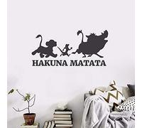 Hakuna Matata Sticker Mural Le roi Lion Vie Stickers Muraux Chambre Des Enfants Encourager Vinyle Affiche De Papier Peint Sticker Décor À La Maison