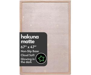 Hakuna Matta Tapis de Jeu bébé Nuage 170x120x2,5cm Étoiles Phosphorescentes | Tapis en polyuréthane haute densité - Base antidérapante, certifié OEKO-TEX Standard 100 pour un ramper sûr et tout confort.
