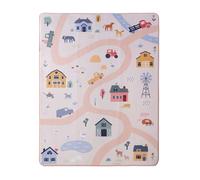 Tapis d’Éveil Ferme 160x120x1,5cm - Accessoire de Jeux Bébé avec Mousse Mémoire Haute Qualité - Surface Antidérapante