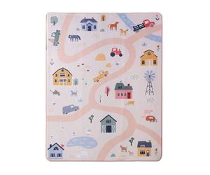 Hakuna Matte Tapis d’Éveil Ferme 160x120x1,5cm - Accessoire de Jeux Bébé avec Mousse Mémoire Haute Qualité - Surface Antidérapante