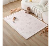 Hakuna Matte Tapis d'éveil Bébé 170x120x2,5cm, Animaux de la Safari - Tapis de Jeux avec Mousse Mémoire de Haute Qualité - Tapis Antidérapant pour Bébé, Tapis de Sol Enfant