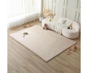 Hakuna Matte Tapis d'éveil Bébé 280x200x2,5cm, Beige - Tapis de Jeux avec Mousse Mémoire de Haute Qualité - Tapis Antidérapant pour Bébé, Tapis de Sol Enfant
