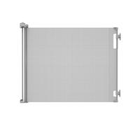 Hakuna Pets Barrière rétractable Anti-Pattes pour Chien d'intérieur/extérieur, 93 cm de Haut, Extensible jusqu'à 1,8 m de Large, Gris