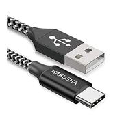HAKUSHA Câble USB C, [0.5M] Câble de Charge Rapide en Nylon USB Type C pour Android Samsung Galaxy S22 +, S21 Ultra, Huawei P50, Mate 40, Xiaomi 12, Google Pixel 6, OnePlus, Moto, Realme, tablette