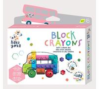 HAKUYOKA - Crayons de cire en bloc bus scolaire
