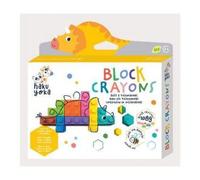 HAKUYOKA - Crayons de cire en bloc Triceratops