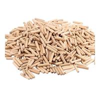 HAKZEON Lot de 1000 Chevilles en Bois, 8 x 40 mm Goujon en Bois, Tourillon Bois avec Extrémités Biseautées, Faciles à Insérer pour Travail du Bois, Projets de Bricolage