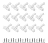 HAKZEON Lot de 15 verrous de fenêtre blancs avec vis en alliage de zinc moulé pour fenêtre en PVC UPVC