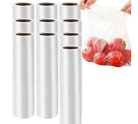 HAKZEON Lot de 1500 sacs de congélation en plastique transparent sur rouleau, 22,9 x 35,6 cm pour fruits, légumes, noix (10 rouleaux)