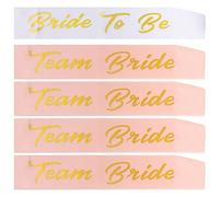 HAKZEON Lot de 20 écharpes pour enterrement de vie de jeune fille, 19 écharpes Team Bride et 1 écharpe Bride to Be - Accessoires pour enterrement de vie de jeune fille