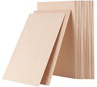 HAKZEON Lot de 20 Feuilles de Bois de Balsa, 300 x 200 x 1,5 mm Plaque Bois non Finies, pour Mini Modèle de Avions et Construction,Fabrication Artisanale