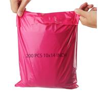 HAKZEON Lot de 200 sacs postaux de 25,4 x 35,6 cm pour vêtements, sac de livraison en polyéthylène épais auto-scellant, sac d'emballage étanche pour expédition, courrier