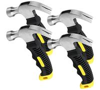 HAKZEON Lot de 4 petits marteaux, 226,8 g, mini marteaux avec poignée antidérapante pour la maison et le bricolage