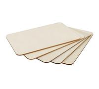 HAKZEON Lot de 50 feuilles de bois de balsa non finies A6 - 100 x 150 x 2,5 mm - Rectangulaires - Pour peinture à faire soi-même, art et artisanat, décoration d'intérieur
