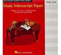 Hal Leonard Student Piano Library Music Manuscript Paper: Wide Staff