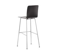 Hal Ply Stool High - Tabouret de bar frame polished chrome/with felt gliders