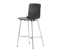 Hal Ply Stool Medium - Tabouret de bar frame polished chrome/with felt gliders