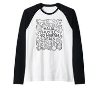 Halal Hustle - No Haram Deals - Succès éthique Manche Raglan