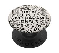Halal Hustle - No Haram Deals - Succès éthique PopSockets PopGrip Adhésif