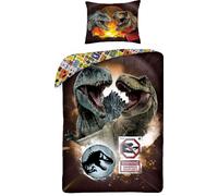 Halantex Jurassic World, linge de lit, 140x200cm + 70x90cm, 100% coton