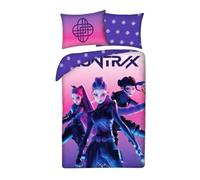 Halantex K-Pop Demon Hunters Battle Parure de lit simple, rose, 100 % coton