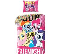 Halantex Literie coton 140x200 Literie enfant Pony Pony avec taie d'oreiller 70x90 Enfants 09