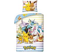 Linge de lit Pokémon 140×200 cm, 70×90 cm , Parure de lit enfants