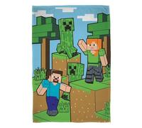 Halantex Minecraft Steve Couverture polaire pour enfant 100 x 150 cm