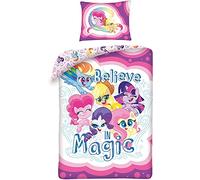 Halantex - MLP2004BL - Parure de lit My Little Pony Friendship Amitié avec Housse de couette et taie d'oreiller - Multicolore - 100% Coton - 140x200cm + 70x90cm