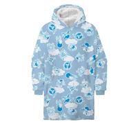 Halantex One Piece Couverture à capuche surdimensionnée avec manches pour homme, surdimensionnée, en polaire teddy